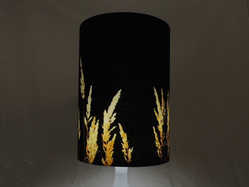 Handmade Lampenschirm "Gräser" Ø 25 cm für Tischleuchte