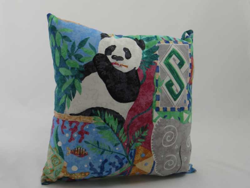 Kissen "Panda" fürs Kinderzimmer 30 x 30 cm - passend zum Lampenschirm