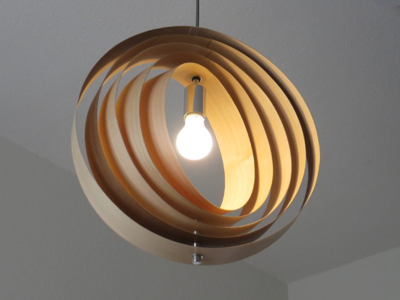 Handmade Pendelleuchte "Orbit" Lampenschirm Ø ca. 42 cm | mit Aufhängung
